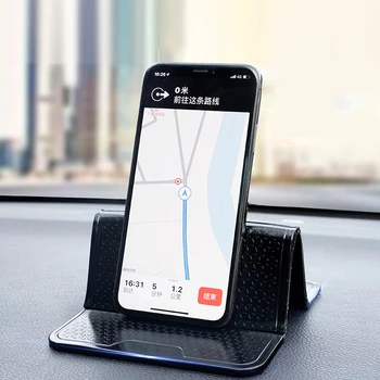 Araba telefon tutucu Evrensel Cep Telefonu Duvar masa sticker Çok Fonksiyonlu Nano Lastik Pedi kaymaz Mat Katlanabilir Montaj Standı