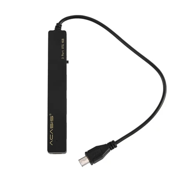 Acasis H027 Mobil Tablet Pc şarj kablosu Otg Mikro Usb Hub 3 Port Eşzamanlı Şarj Güç İletim Kablosu