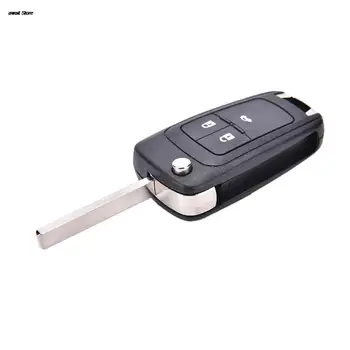 Yeni Katlanır 3 Düğme Çevirme Uzaktan Anahtar Shell Kılıf Kapak Fob için Chevrolet Cruze