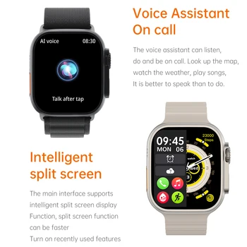 2022 Yeni Apple izle ultra Serisi 8 Spor Smartwatch Akıllı izle Ultra NFC Bluetooth Çağrı Spor saatler Kablosuz Şarj