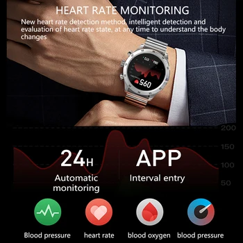 2022 Bluetooth Çağrı akıllı saat Erkekler 360 * 360 HD Özel Arama Su Geçirmez Saat Hava ekran Smartwatch Spor Spor İzci