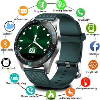 LIGE 2021 Yeni akıllı saat Erkekler LED Ekran nabız monitörü Kan Basıncı Spor İzci Spor İzle Su Geçirmez Smartwatch + Kutu