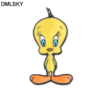 DMLSKY Komik Sevimli Broş Emaye pin Çizgi Film karakteri metal pimler Simgesi Sırt Çantası Rozetleri Giyim için M4271