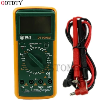 OOTDTY DT9205M LCD Dijital Multimetre Voltmetre Ommetreler Ampermetre Kapasite Tester Sıcak