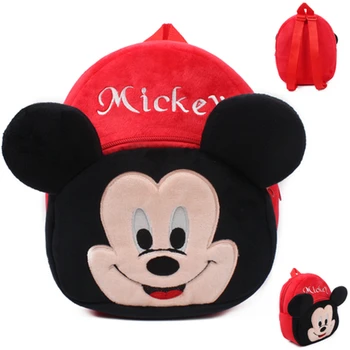 Disney Sevimli Karikatür peluş oyuncaklar Mickey Mouse Minnie Winnie the Pooh Avengers Figürleri Sırt Çantası Çocuklar Anaokulu okul çantası