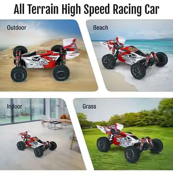 Wltoys 144001 1/14 2.4 G 4WD Yüksek Hızlı Yarış RC otomobil araç Modelleri 60 km / saat Off Road Sürüklenme Çocuk çocuk oyuncakları Hediye Makinesi