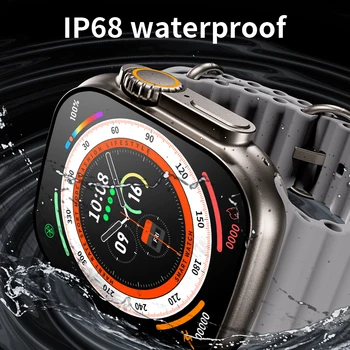 ZD8 Ultra MAX akıllı saat Serisi 8 Titanyum Alaşımlı 1: 1 49mm Kasa Bluetooth Çağrı NFC EKG Su Geçirmez Kablosuz Şarj Smartwatch