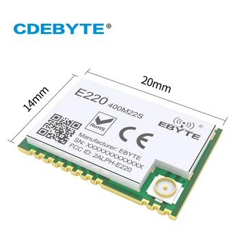 CDEBYTE LLCC68 LoRa RF Modülü 433 MHz E220-400M22S 22dBm PA + LNA SMD Kablosuz İletişim Ekipmanları SPI IPEX Damga Delik