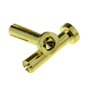 10 adet 4mm 5mm Amass Kaliteli Ürünler Muz fiş konnektörü Erkek RC Motor ESC Pil Parçası Altın Kaplama