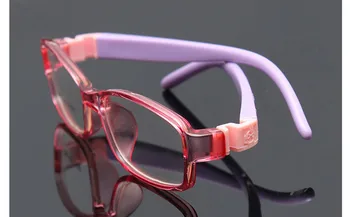 8813 Çocuk Gözlük Kauçuk Gözlük Çocuklar Çerçeveleri Optik Gözlük Çocuklar için Hiçbir Vida Güvenli TR Gıda Sınıfı Miyopi Lens