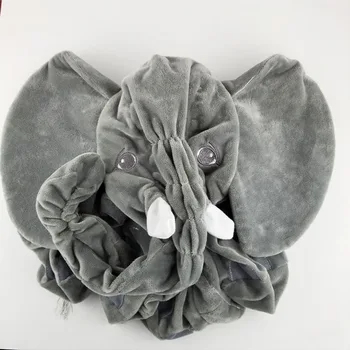 60 cm gri Dev Fil Peluş oyuncak Cilt Yumuşak Oyuncak cilt Bebek Çocuk bebek Yastıklar olmadan dolması