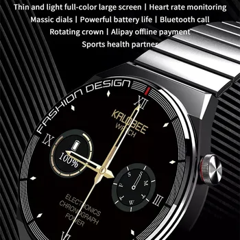 Akıllı saat SK11 Artı Erkekler 1.32 İNÇ BT Çağrı NFC İş Spor Bilezik Kalp Hızı İzleme Kablosuz Şarj Smartwatch