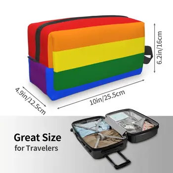 LGBT Bayrağı saklama çantası s Taşınabilir Büyük Kapasiteli Seyahat Tuvalet saklama çantası Makyaj Çantaları Kozmetik Çantaları Kadın Erkek