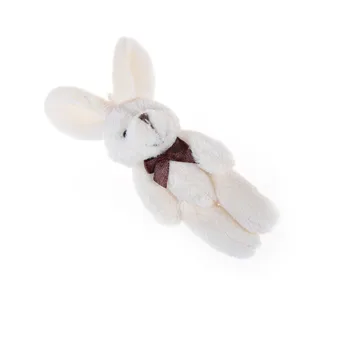 8 cm Tavşan Buket Peluş doldurulmuş oyuncak Düğün Hediyesi Ortak DIY Kolye Peluş Hayvanlar Toptan