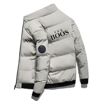 Erkek kışlık ceketler ve Mont Pamuk Giyim Giyim 2022 Yeni Parkas Ceket erkek Rüzgarlık Kalın Sıcak Erkek Parkas M-5XL