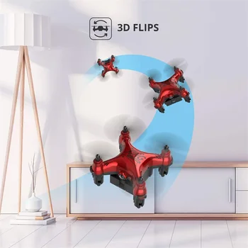 Yeni başlayanlar Mini Drone Kolay Cep rc dört pervaneli helikopter Irtifa Tutun 3D Çevirir 3 Hız Modu Başsız Modu Uçan Dublör Çocuk Oyuncakları Hediyeler