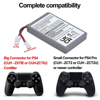 1 Adet LIP1522 KCR1410 Pil Sony Playstation 4 için PS4 / İnce PS4 pro Dualshock 4 kablosuz denetleyici CUH-ZCT1U CUH-ZCT2