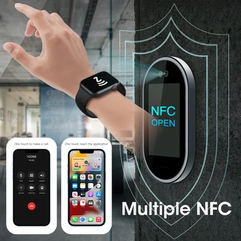 4/5 İzle 8 PF Orijinal W28 Pro tam ekranlı akıllı saat Erkekler W28 Max Smartwatch Şifre Bölünmüş Kablosuz Şarj NFC IWO 16