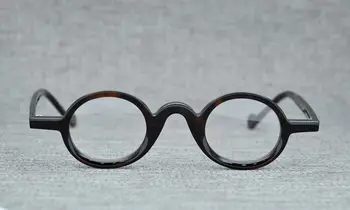 Yeni Japonya Tarzı Yuvarlak Vintage Yüksek Dereceli Asetat Gözlük Optik Gözlük Çerçeve Erkek Kadın Gözlük Reçete Gözlük Çerçeveleri