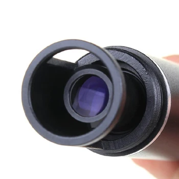 50x Tam Metal Taşınabilir Cep Büyüteç Kompakt Mavi Kaplı Film El Mikroskop Büyüteç Takı Tanımlama için