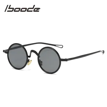 ıboode Klasik Metal Yuvarlak Vintage güneş gözlüğü çerçevesi Erkekler Optik anti-mavi ışık gözlük erkek kadın Retro gözlük UV400 2021