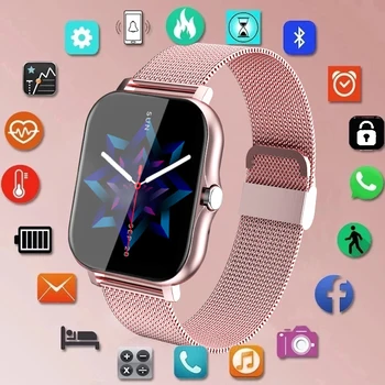 LIGE 2022 Yeni akıllı saat Kadın Moda Bluetooth Çağrı spor takip saati Su Geçirmez Spor Bayanlar Android IOS İçin Smartwatch