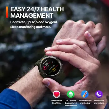 Zeblaze VIBE 7 Spor Smartwatch Su Geçirmez Uzun Bekleme Sesli Aramalar Sağlık monitör saati Telefon İçin Spor akılı erkek saati