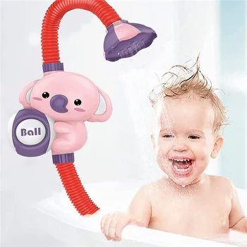 Sevimli Fil Yağmurlama Banyo Oyuncak Elektrikli Otomatik Su Pompası duş başlığı Yağmurlama Küvet Oyuncaklar çocuklar için doğum günü hediyesi