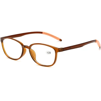 Yeni Ultralight okuma gözlüğü Kadın Erkek TR90 Esnek Şeffaf Lens Presbiyopik Gözlük +1.0 +1.5 +2.0 +2.5 +3.0 +3.5 +4.0