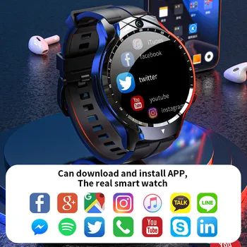 2022 Yeni LOKMAT LTE 4G Smartwatch 4GB + 128GB Destek SIM Kart nabız monitörü WİFİ 1.6 