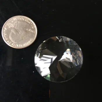 1x1. 2 inç Temizle Kristal Cam Sekizgen Boncuk Prizma Avize Kolye Suncatcher 30mm Faceted DIY