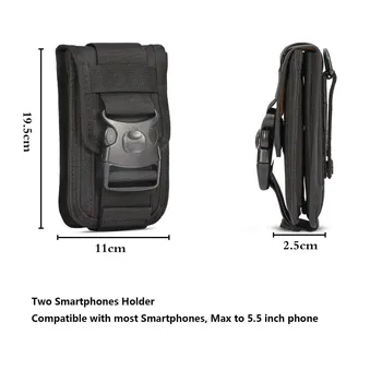 Taktik Molle Telefon Kılıfı Açık Kemer Bel Çantaları Yardımcı Yelek Kart Taşıyıcı Çanta Mini Çok fonksiyonlu Seyahat Çantası Paketi EDC Kılıfı