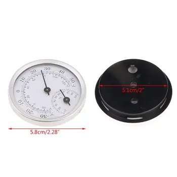 Kapalı Açık Termometre Higrometre 2 in 1 Sıcaklık nem Ölçer Analog Higrometre Pil Gerektirmez-30 ~ 50℃