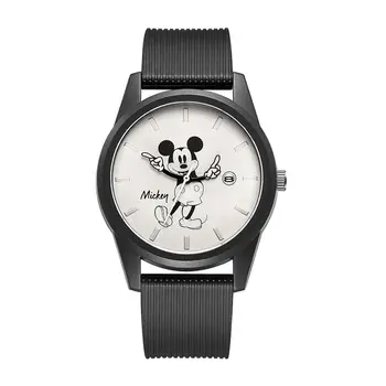 Disney Mickey mouse çocuk Saatler Karikatür Su Geçirmez ışık Kuvars Hareketi Silika Jel Izle Erkek Kız doğum günü hediyesi