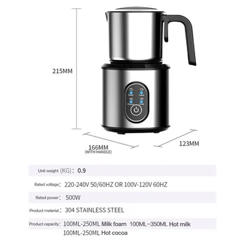 Elektrikli süt köpürtücü Otomatik köpük makinesi Buhar Makinesi İsıtıcı Sıcak / Soğuk Latte Kahve капучинатор Blender Mutfak Aletleri
