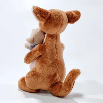Ücretsiz Kargo 18 cm Pooh Ayı Arkadaş Bebek Roo Kanguru Ve Kanga Ebeveyn-çocuk Hayvan Dolması Peluş Oyuncaklar Doğum Günü Hediyesi İçin