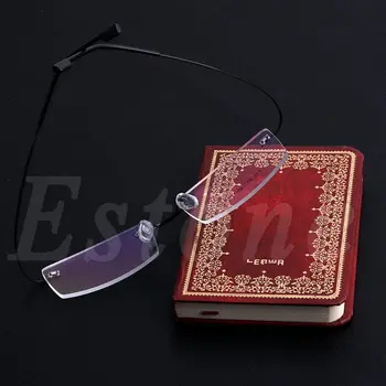 Moda Metal Çerçevesiz Gözlük Katı Gözlük Çerçeveleri okuma gözlüğü Kadın Erkek Unsex