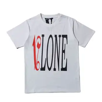 VLONE Erkek T Gömlek Pamuk Orijinal Marka Streetwear Kadın T-shirt Kısa Kollu Harajuku Hip Hop Tshirt ABD Yaz Vlone