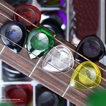 6 Adet Alice Güdük Gitar Seçtikleri Akustik Elektrik Bas Mızrap Mediator 1/2 / 3mm Kalınlığında Hızlı Toplama Gitar Aksesuarları