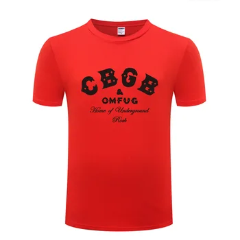 Punk Rock Müzik CBGB Baskılı T Shirt Erkek Hip Hop Kısa Kollu O Boyun Pamuk erkek tişörtü Serin Komik Streetwear Üst Tee Büyük Boy