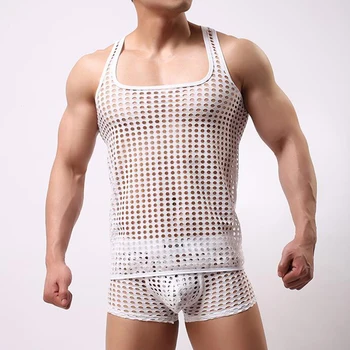 Erkek gömleği Tank Top Musculation Spor erkek Spor Giyim Cut Out Vücut Geliştirme Fanila Ropa Hombre Iç Çamaşırı Erkekler Seksi