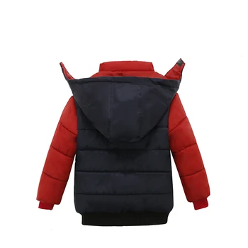 LZH 1-5Y Çocuklar Yürümeye Başlayan Bebek Erkek Ceketler Kapşonlu Kış Pamuk Ceket Çocuk Kalınlaşmak Sıcak Kabanlar Palto Erkek Giysileri