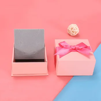2022 Yeni Yay Mücevher Kutusu Organizatör hediye paketi Kutusu Düğün Kolye Küpe Yüzük Kutuları Kağıt Takı Ambalaj Konteyner