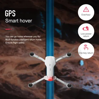 ZLRC 2021 Yeni F10 4K HD Çift Kamera İle GPS 5G WİFİ Geniş Açı FPV Gerçek zamanlı İletim Rc Mesafe 2km Profesyonel Drone