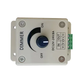 ECLH LED Dimmer anahtarı 12-24V voltaj regülatörü 8A ayarlanabilir denetleyici ışık güç kaynağı için LED lamba LED şerit ışık