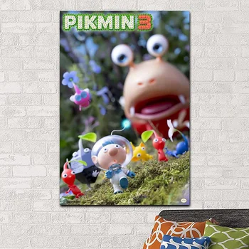 Pikmin 3 Deluxe Oyun Premium Dekoratif Boyama Tuval HD Baskı Duvar Sanatı Resimleri Oturma Odası Yatak Odası Ev Dekor Posteri Cuadros