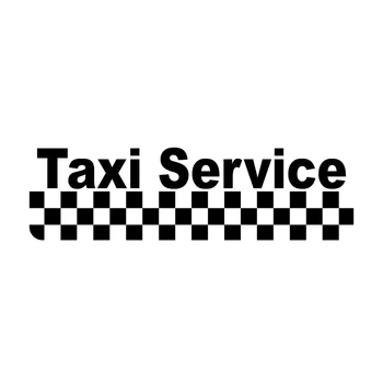 Şık Taksi Hizmeti Kişiselleştirilmiş Özel Desen Vinil Çıkartması Dekoratif Desen Kare Renk Blok Araba Aksesuarları