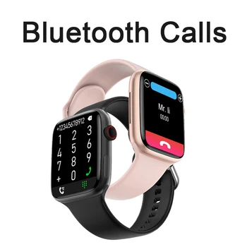 2022 Yeni akıllı saat Kablosuz Şarj Smartwatch Bluetooth Aramalar Saatler Erkekler Kadınlar Spor Spor Bilezik Özel İzle Yüz