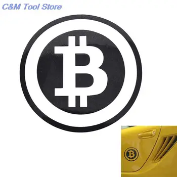 6.3 in * 6.3 in Büyük Bitcoin Araba Sticker Cryptocurrency Blockchain Özgürlük Sticker Vinil Araba Pencere Çıkartması