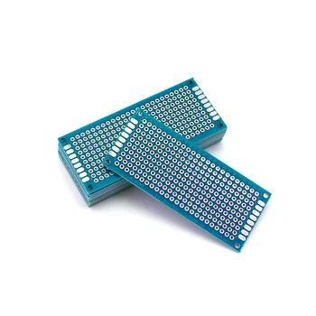 10 adet baskı devre PCB kartı 3x7cm Çift Taraflı Bakır PCB diy elektronik evrensel kurulu Kiti